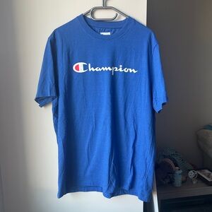 Champion Classic Blue Short Sleeve Tee Large